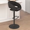 Flash Furniture Charcoal Fabric Adjustable Height Barstool CH-122070-CHFABBK-GG - alternate 3